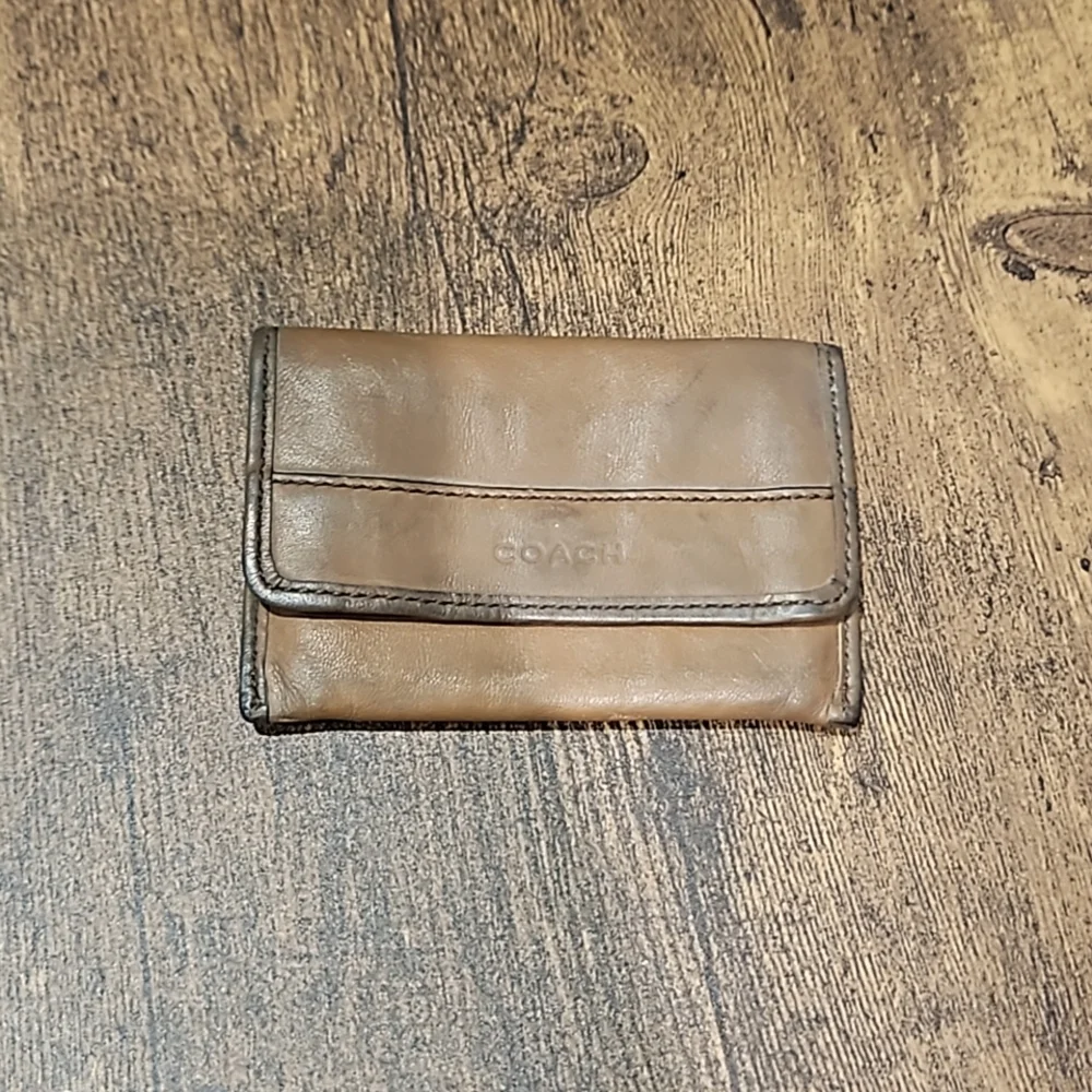 Rare coach leather card holder - Picture 2 of 4